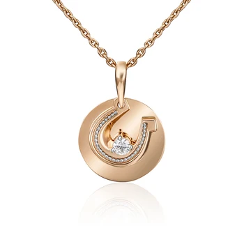 

Pendant made of 585 Gold, Platinum brand, art. 03-3016-00-401-1111-48