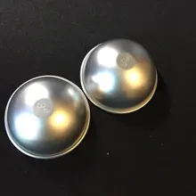 Moldes de bombas de baño redondos de aleación de aluminio, 2 uds., herramienta artesanal, bomba de baño, Bola de sal, regalos caseros, molde de esfera semicircular