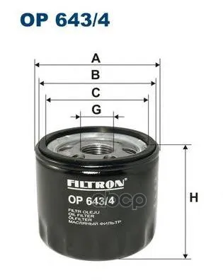 Фильтр Масляный Filtron арт. OP643/4