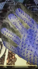 Aseo para mascotas, perros y gatos guantes de limpieza para cepillar eficaz Deshedding masaje de espalda Baño de animales depilación guantes perro peines Hot