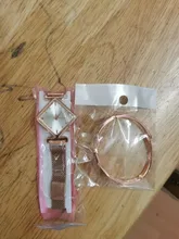 Conjunto de relojes de pulsera magnéticos para mujer, pulsera cuadrada de lujo de cuarzo, reloj de vestir femenino