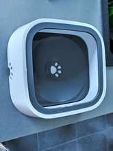 Cuenco flotante para mascotas, a prueba de salpicaduras, no húmedo, antideslizante, antihúmedo, dosificador de agua para perro, comedero para lavabo