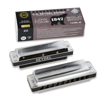 

16501lle 1847 Noble low low E harmonica, Seydel Sohne