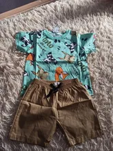 Sanlutoz lindo niños conjuntos de ropa de algodón de manga corta Tops de bebé + Pantalones cortos 2 uds recién nacido Ropa de dibujos animados