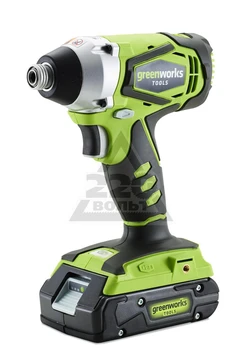 

Impact Wrench cordless GREENWORKS 3802207 ACC 24 V 2AH + MEMORY
