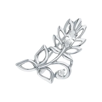 

Silver brooch with cubic zirconia sunlight sample 925
