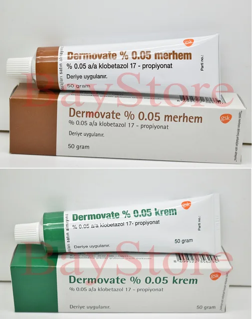 Dermovate krem ve merhem (Clobetasol propionat) 0.05% 50 гр