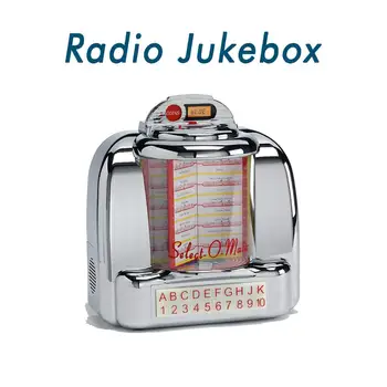 

Retro jukebox Radio Bluetooth USB/SD Silver FREE SHIPING