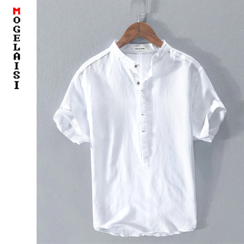 camisa blanca verano hombre