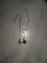 Tassel Earrings Cube-Pendant Rubiks Long-Chain Korean-Style Zirconia Jewelry Women 