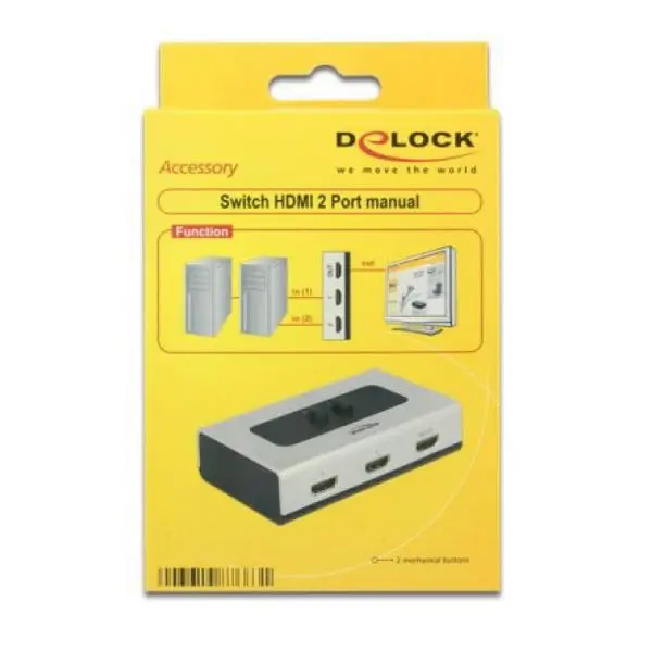 Коммутатор DELOCK 87663 2 x HDMI