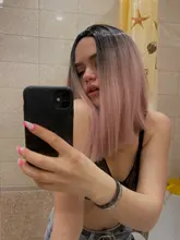 Wignee-Peluca de cabello sintético liso para mujer, postizo de encaje frontal, resistente al calor, suave, sin pegamento, para uso diario