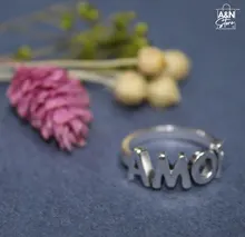 De aleación de Zinc de 12 Uds bohemios plata anillo de Color de las mujeres Vintage antiguo carta hueco alas corazón Luna mujer regalo de la joyería