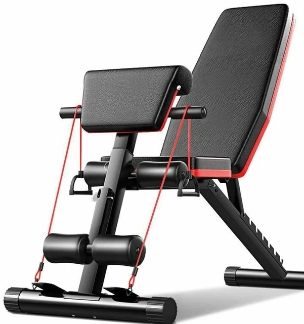 Banco de gimnasio 6 en 1, mesa supina multifuncional, máquina abdominal  plegable, equipo de ejercicio para culturismo - AliExpress