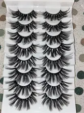 Makeup-Tools False-Eyelashes Eyes-Extension Mink Fluffy Natural Wispies Handmade 1-Box