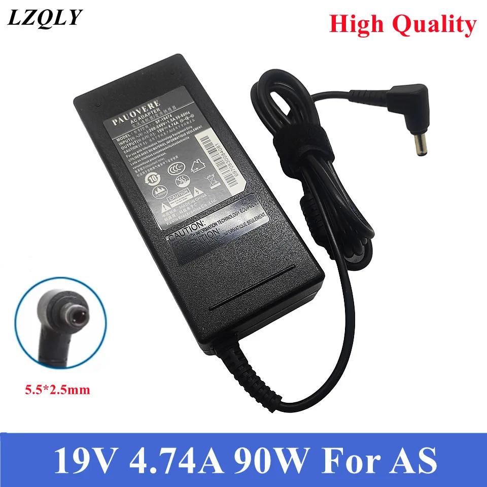 

19V 4.74A 90W 5.5*2.5mm AC Laptop Power Adapter Charger For A52F A53E A43S A55V K550 K55V D550CA D550MAV Notebook Computer