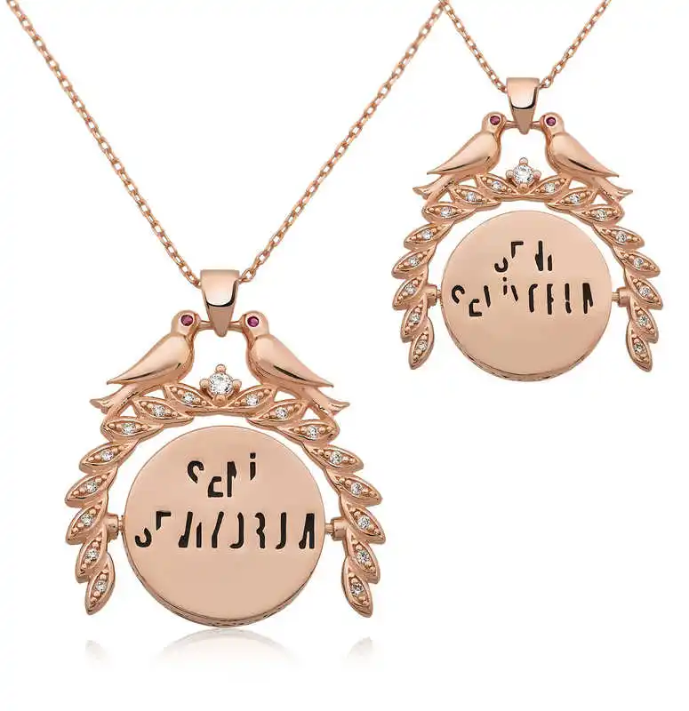 

Armagano 100% 925 Sterling Silver Magic I Love You Printed Necklace Quality and Original Women Amulets