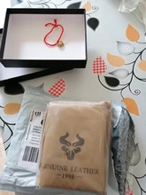 Billetera de cuero genuino para hombre, cartera con grabado gratis 100%, monedero pequeño, mini portatarjetas con cadena, portafolio de bolsillo para hombre