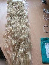 WERD-pelucas sintéticas de cola de caballo larga ondulada para cabello negro, extensiones de cabello con Clip, ombré color marrón, cola de poni, Rubio