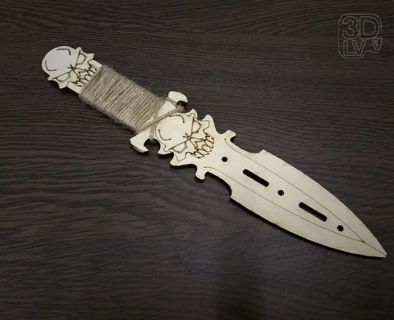 Метательный нож Throwing Knife №2 копия дерево-фанера 1:1 | Канцтовары для офиса и дома