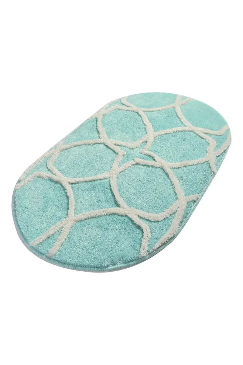 Коврик для ванной-коврики | коврик для ванной нескользящие Противоскользящие коврики Bonne Mint овальные 60X100 см