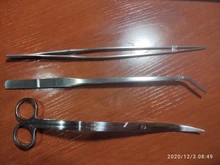 Trim-Tool-Kit-Set Scissor Tweezers Aquarium Live-Plants 3in1 Long-Handle