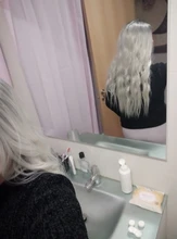 KooKaStyle-Peluca de cabello sintético para mujer, largo ondulado, parte Natural, lateral, fiesta, resistente al calor, Rubio degradado, Brizilan