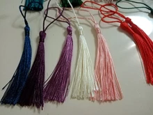 30 unidades/lote de cuerda colgante de 70mm con flecos y borlas de seda, colgante para pendientes, collares, fabricación de joyas, suministros de accesorios