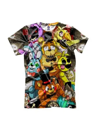 Футболка 5 Ночей с Фредди Five Nights at Freddy&amp#039s ФНАФ Аниматроники c полной запечаткой