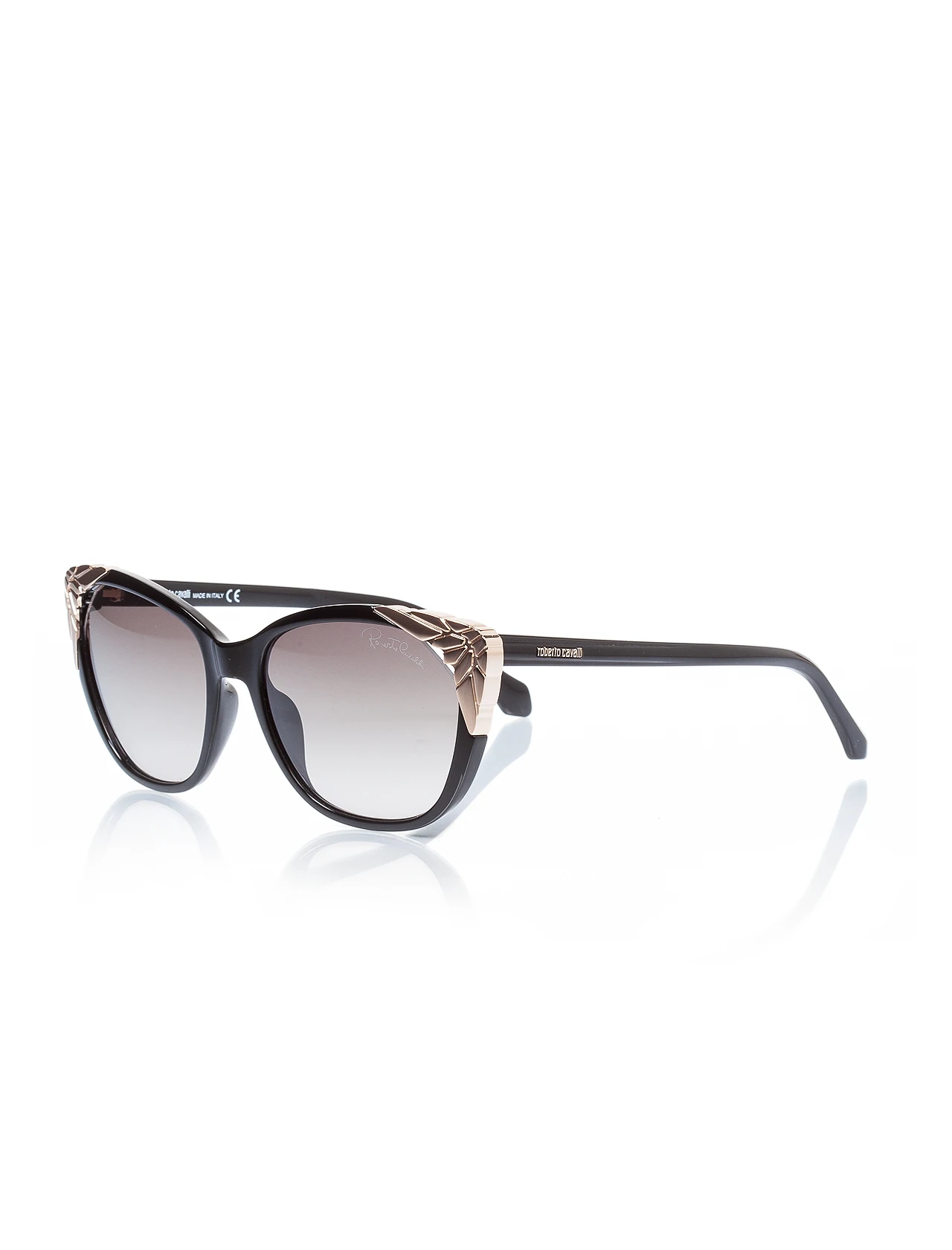 

Women's sunglasses rc 1034 01b bone black organic butterfly cat eye 56-17-140 roberto cavalli