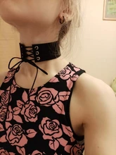 Choker Necklace Jewelry Rivet-Collar Spike Harajuku Punk-Rock Body Sexy Heart Gothic