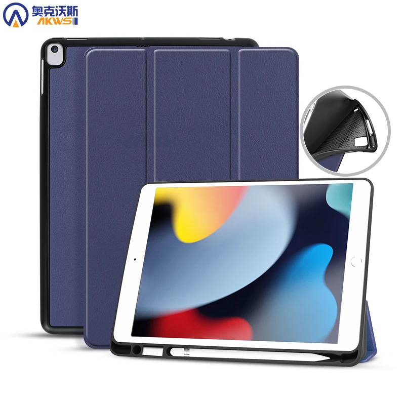 

Smart Case for Ipad 10.2 2021 Tablet Cover for Ipad 9 th Generation Auto Wake/sleep Pencil Case