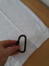 Mosquetón de escalada de 8cm Tipo de Bloqueo d, hebilla de mosquetón quickdraw, hebilla de aluminio colgante, hebilla de mochila, envío gratis