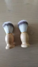 Brocha de afeitar para hombre, herramienta de afeitar con mango de madera, 2020