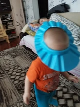 Gorro de baño ajustable para bebés y niños, gorro de ducha suave con champú para la cabeza de niños a bebés, visera de baño para niños
