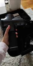 Pistola de masaje de percusión de tejido profundo, masajeador muscular para aliviar el dolor, 30 velocidades, pantalla táctil LCD, pistola de Fascia, masajeador corporal eléctrico