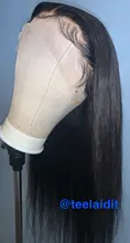 Funky chica Malasia recto de oreja a oreja, cierre Frontal de malla con 3 mechones de cabello Remy 28 30 pulgadas extensiones de cabello humano mechones con Frontal