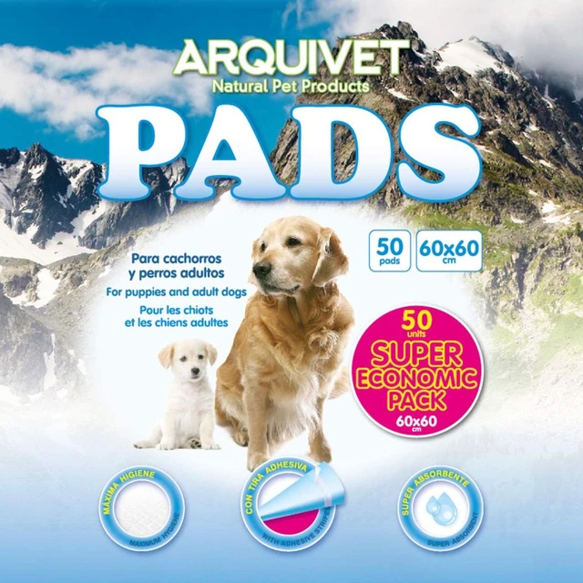 Empapadores para Perro 60x60 cm 50 unidades- Pack Ahorro