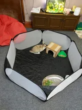 Mecedora cuna portátil interior/al aire libre jaula de animales pequeños juego de patio de recreo cerca para Hamster Chinchillas y cerdos de Guinea