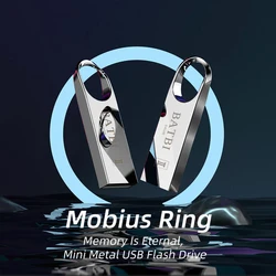 Mini clé Usb en métal professionnel, support à mémoire de 32 go 64 go, disque U noir, capacité 100% réelle, pour Android, Micro et PC 