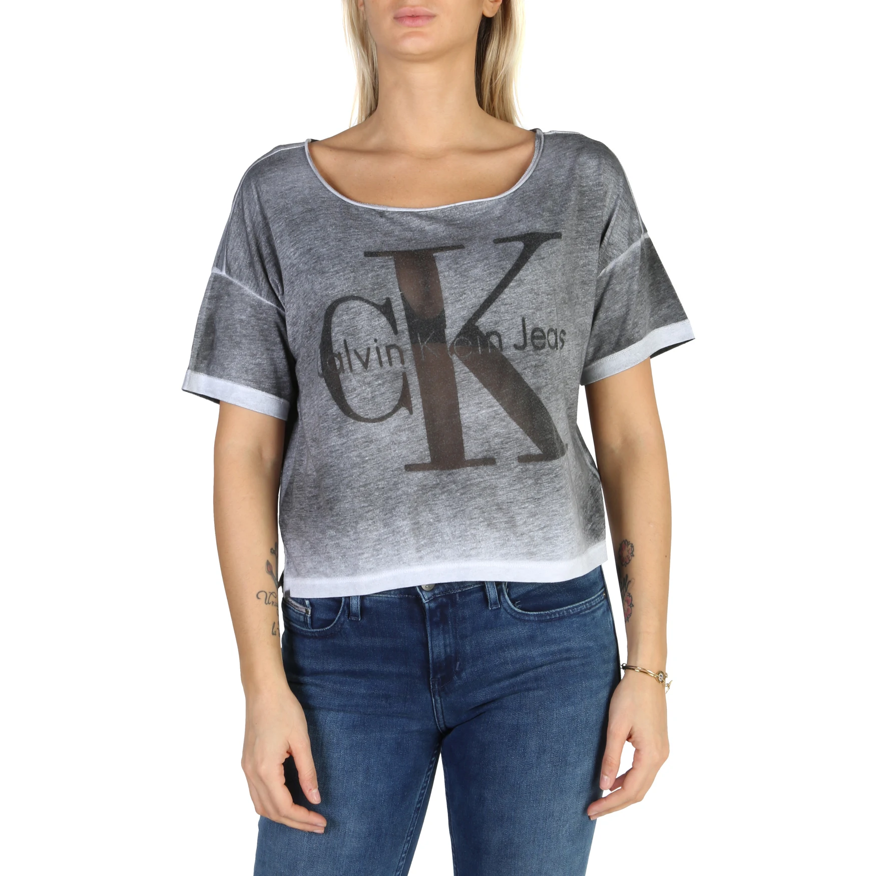 Женские серые 104113 от Calvin Klein J20J200393. Цвет: серый, размер: SCalvin Klein8718934482107