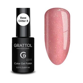 

Grattol Rubber Base Glitter №8 База, топ и праймер - Grattol