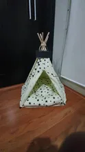 Cat Bed House Teepee Cushion Pet-Tent Puppy Available Outdoor Portable For Dog with Thick
