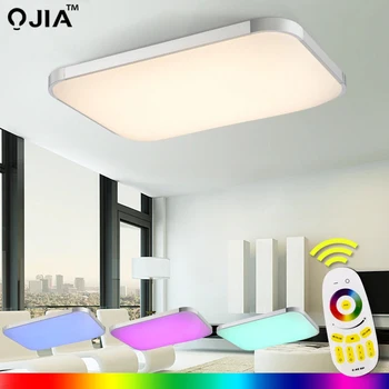

LED Ceiling Lights Lamp Luminaria Ceiling Light With Remote Control Dimmable Color And RGB Changing Fixtures Lustre Plafonnier