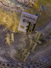 Pendientes de nombre Vertical personalizados para mujer, aretes con nombre personalizado, láser acrílico, bricolaje, joyería de letras C10