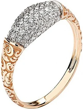 

Esthete ring collection totem Fox/Fox with 55 cubic zirconia Red Gold