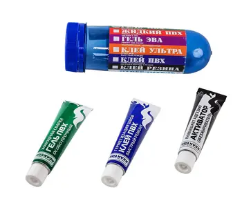 

Repair Kit No. 1 (PVC gel, PVC glue, activator, pencil case), light gray, reaktor rem1gel _ light_gray