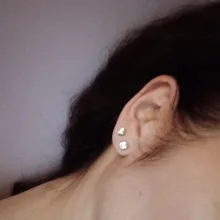 Pendientes redondos de circonia cúbica con diamante de imitación para mujer y niña, aretes de Plata de Ley 925, joyas coreanas, joyería 2021