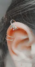 Pendientes de Clip de hoja de oro para mujer, sin Piercing, Puck Rock, Vintage, cristal, estrella, joya para oreja, regalos de joyería para niña