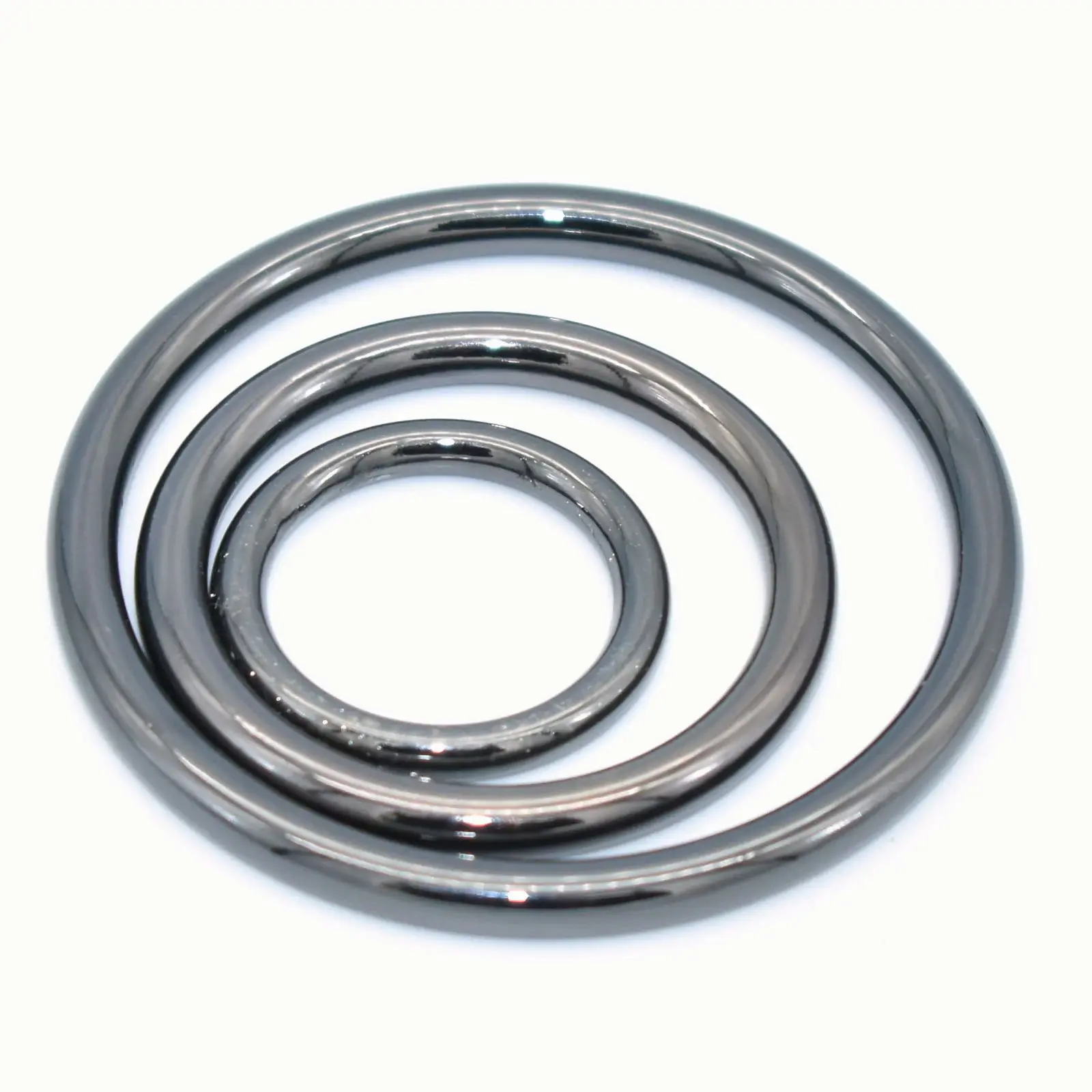 

19-45mm Gunmetal Metal O Rings Welded Metal Loops Round Formed strap buckle Ring,Bag Holder Handbag Purse Bag clasps